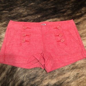 Express pink linen shorts - size 0